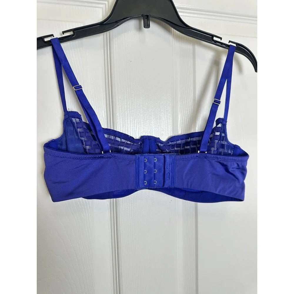 Incanto Italy Women Bra Soft Cup Lace Satin Underwire Rivoli Royal Blue 75C -34C